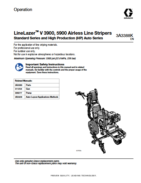 LineLazer V 3900 HP Automatic Series